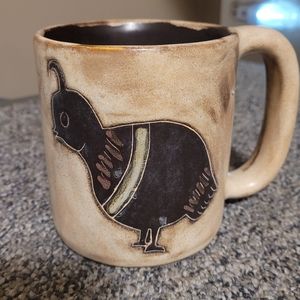 Mara Mexico Quail 16oz Pottery Stoneware Mug Hand Signed